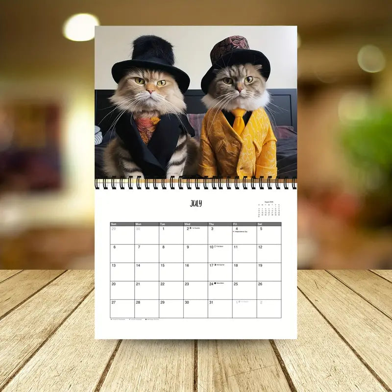 2025 Stylish Cats Calendar: Feline Fashion for the Year Ahead