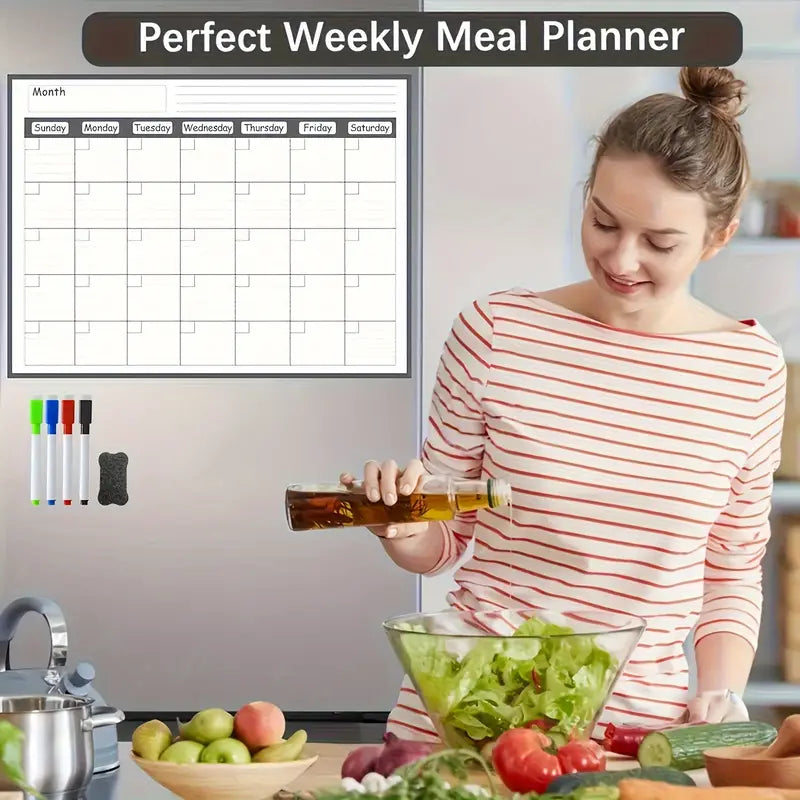 Magnetic Refrigerator Dry Erase Calendar