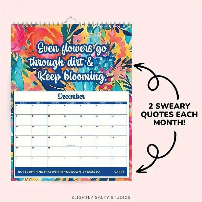 2025 Swear Word Affirmation Wall Calendar