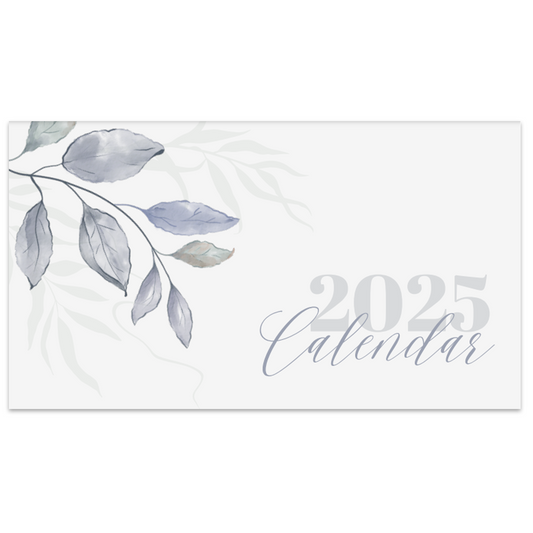 2025 Printable Calendar Floral Landscape (14 Pages)