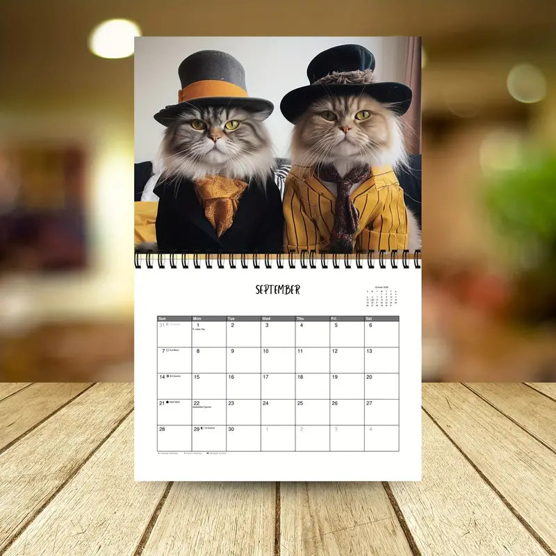 2025 Stylish Cats Calendar: Feline Fashion for the Year Ahead