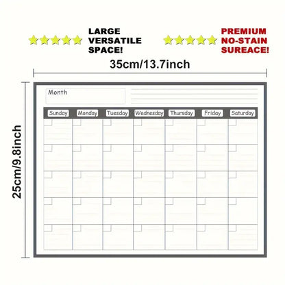 Magnetic Refrigerator Dry Erase Calendar