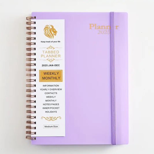 2025 Weekly & Monthly Notebook Planner