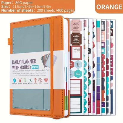 Undated Daily Productivity Planner in Multi Colors