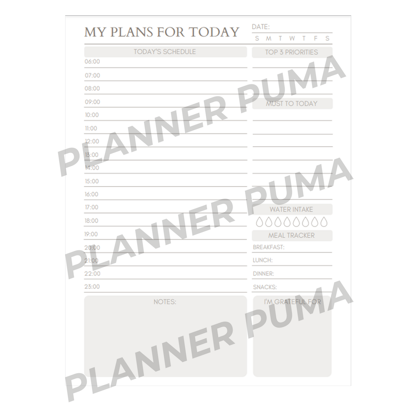 Daily Schedule Planner