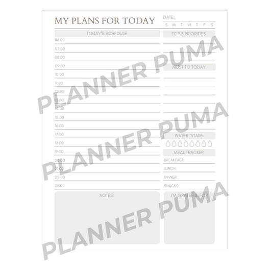 Daily Schedule Planner