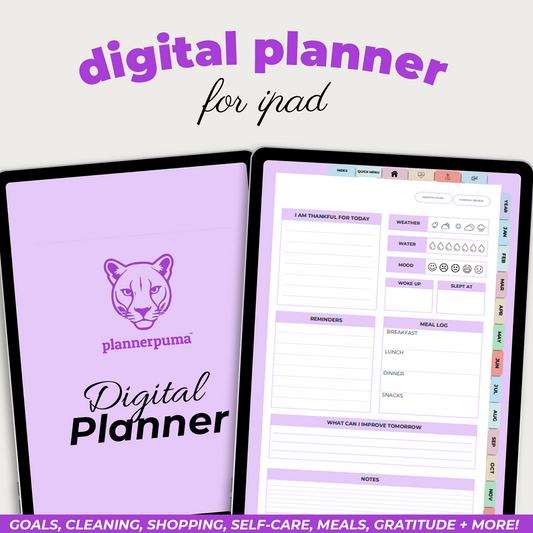 600+ Page All In One Undated Digital Planner for Ipad