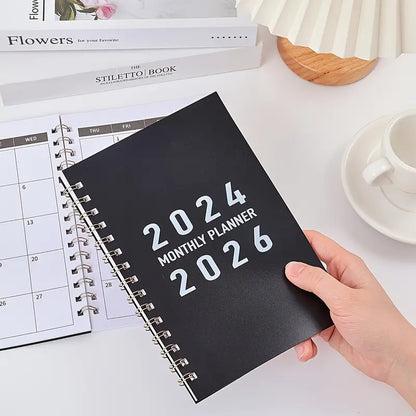 Student Monthly Planner 2024-2026 Daily Schedule Notebook