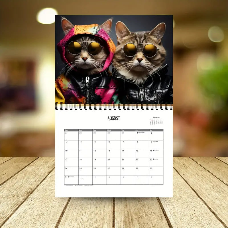 2025 Stylish Cats Calendar: Feline Fashion for the Year Ahead