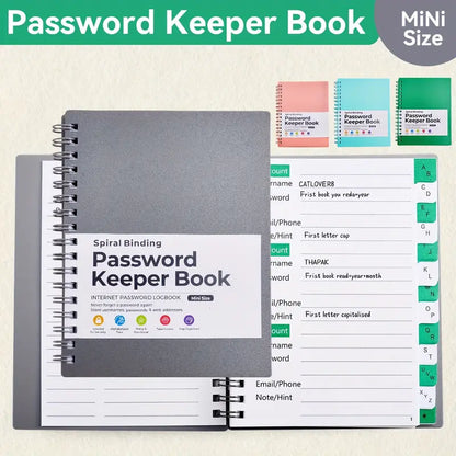 Password Keeper Book Mini Logbook