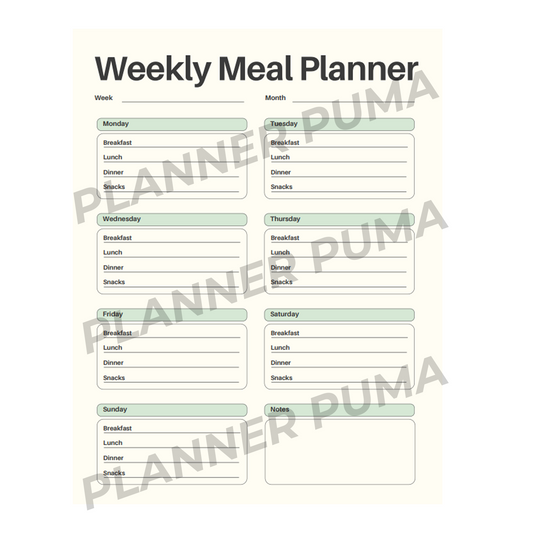 Weekly Meal Planner